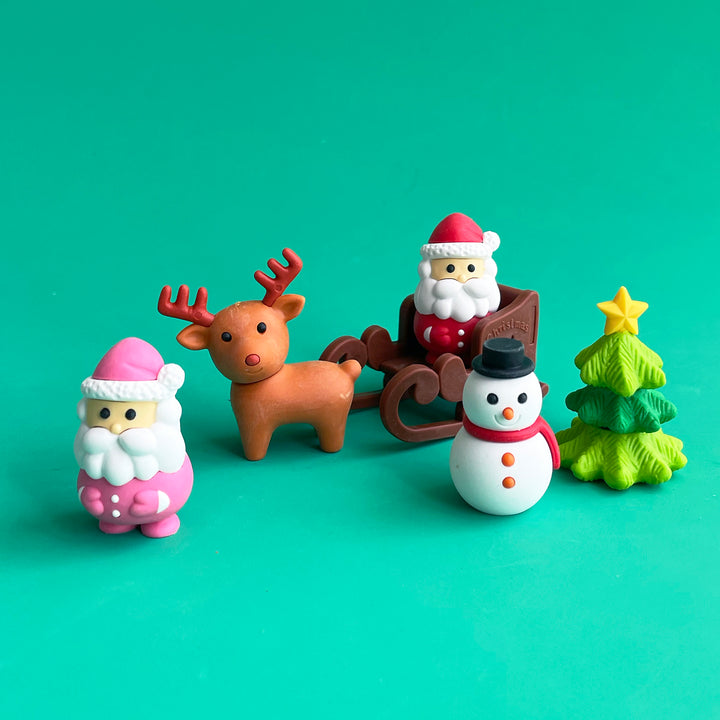 Christmas Puzzle Eraser Set