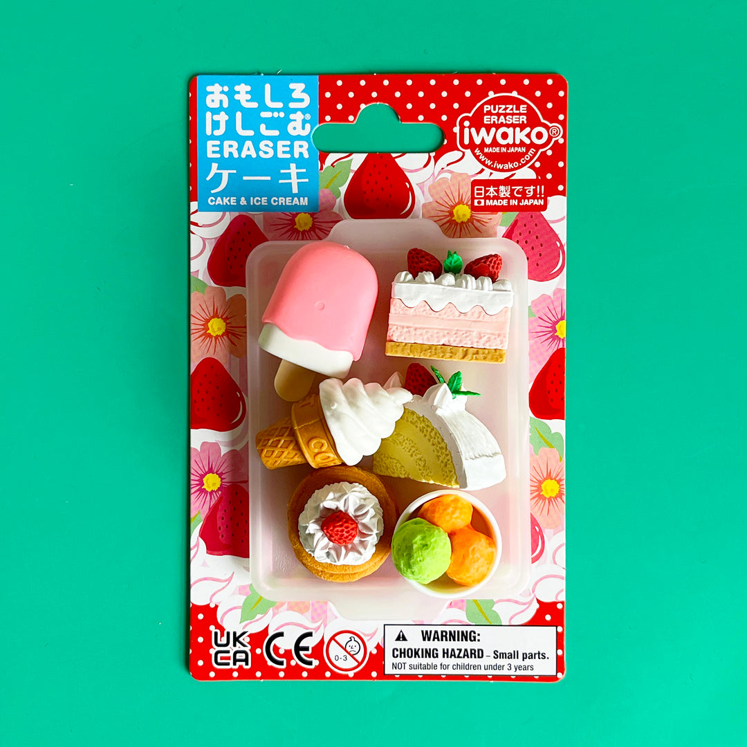 Desserts Puzzle Eraser Set