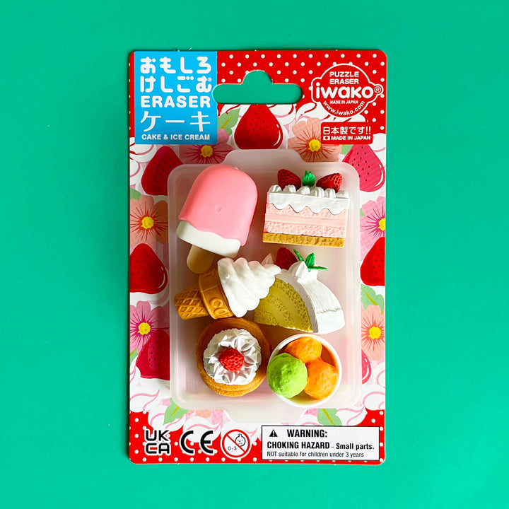 Desserts Puzzle Eraser Set