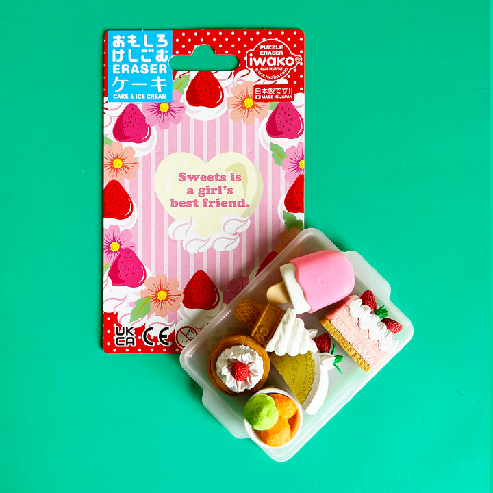 Desserts Puzzle Eraser Set