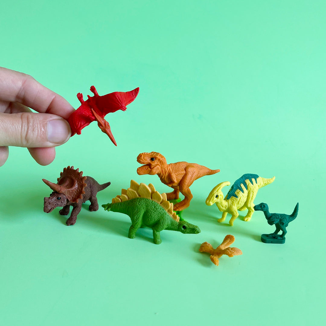 Dinosaur Puzzle Eraser Set