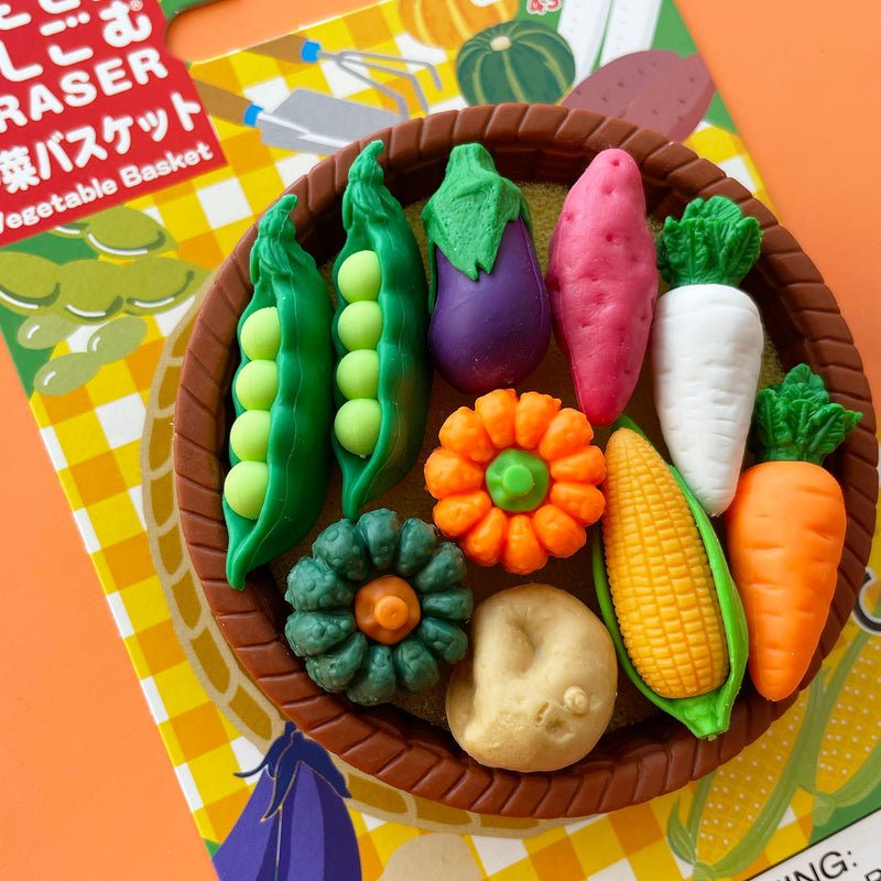 Vegetable Puzzle Eraser Set