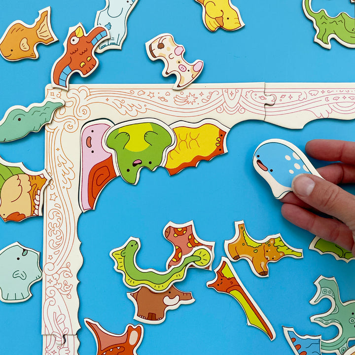 Kawaii Creatures Cluster Puzzle