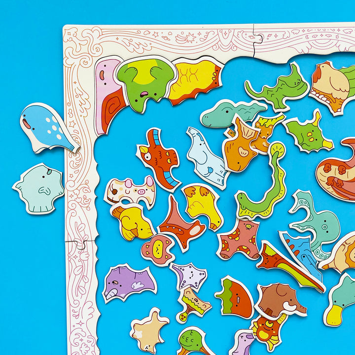 Kawaii Creatures Cluster Puzzle