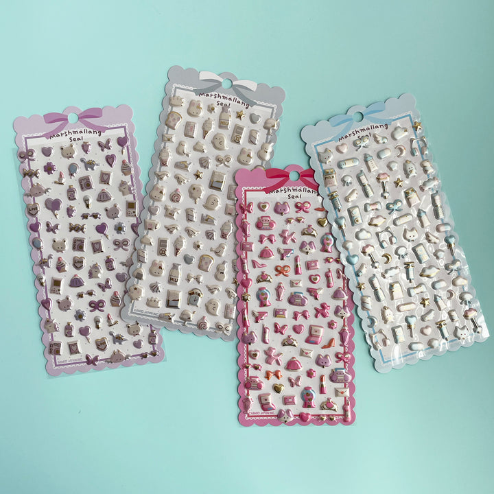 Marshmallang Puffy Stickers