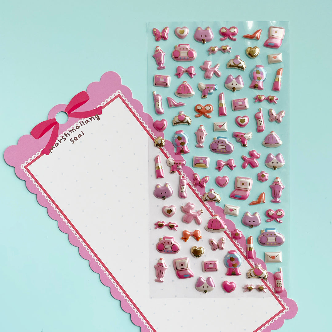 Marshmallang Puffy Stickers