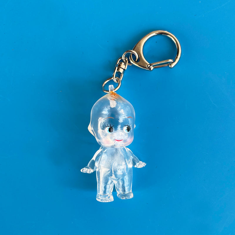 Clear Kewpie Doll Keychain