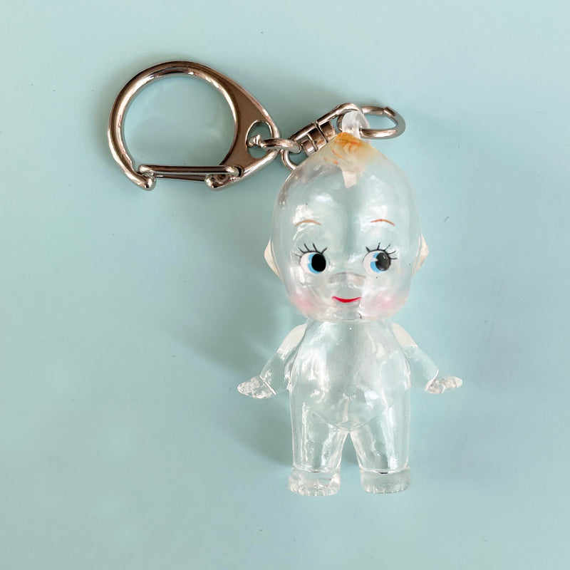 Clear Kewpie Doll Keychain