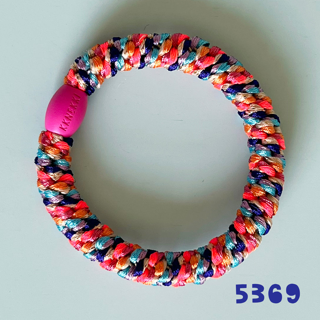 Kknekki Colorful Patterns Hair Tie Bracelets