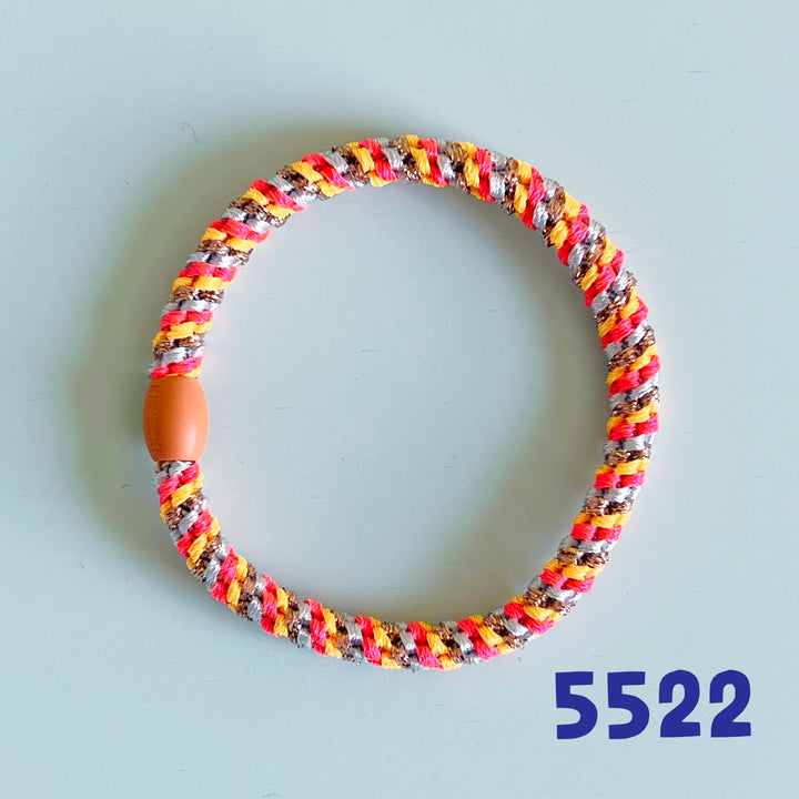 Thin Rainbow Hair Tie Bracelet Singles