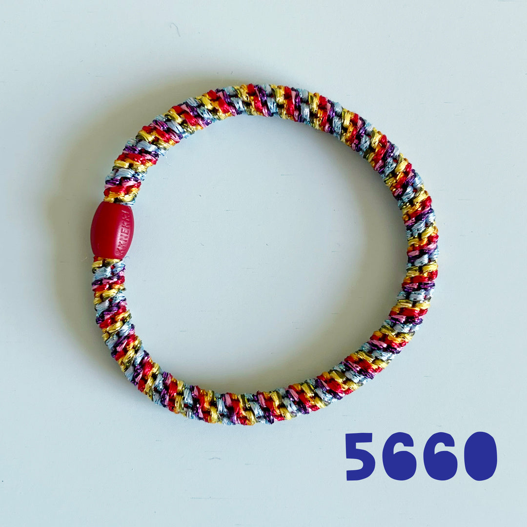 Thin Rainbow Hair Tie Bracelet Singles