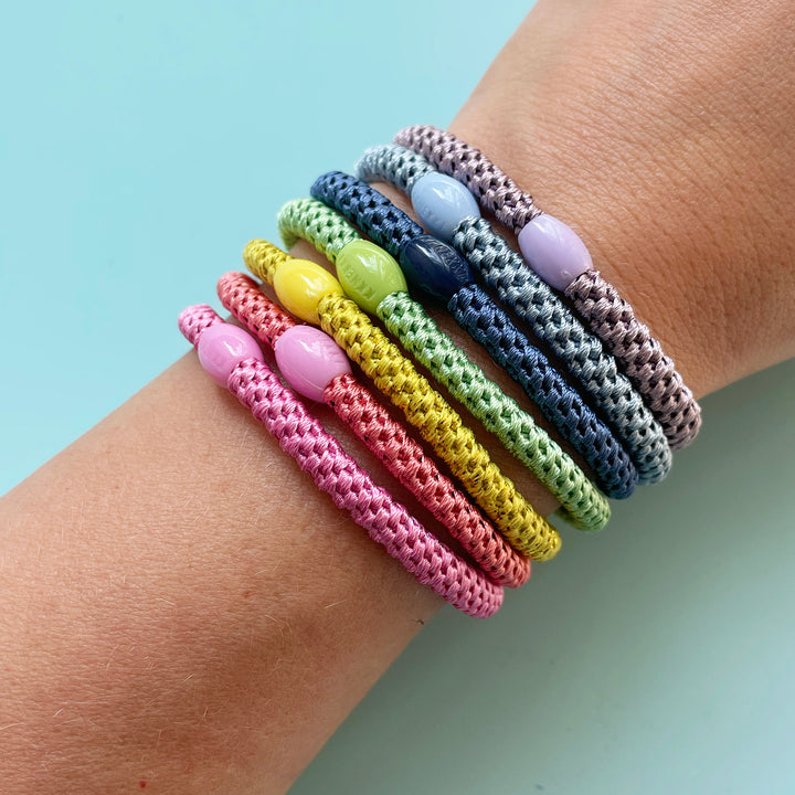 Thin Rainbow Hair Tie Bracelet Singles