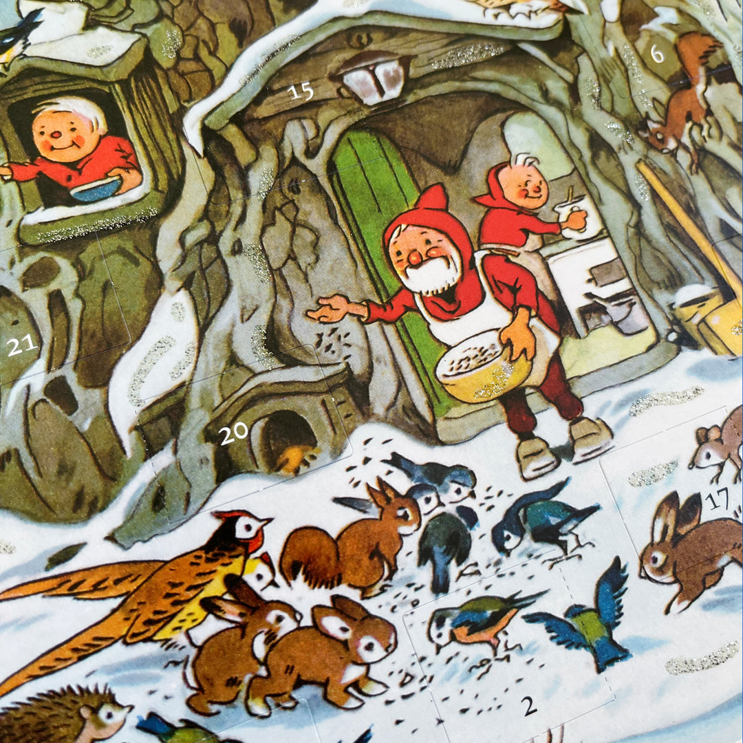 Animals and Elves Paper Advent Calendar