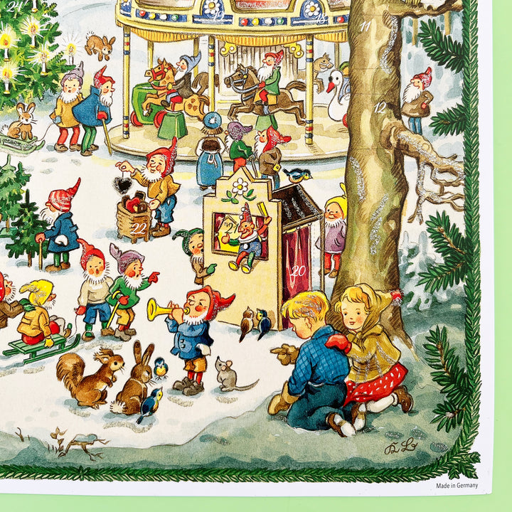 Festive Elves Paper Advent Calendar