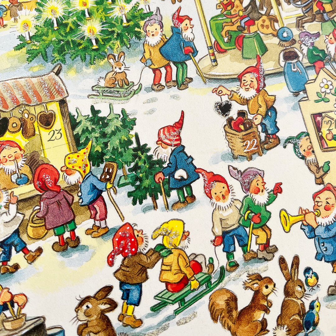 Festive Elves Paper Advent Calendar