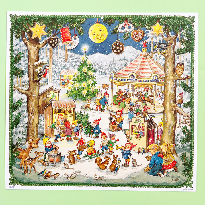 Festive Elves Paper Advent Calendar
