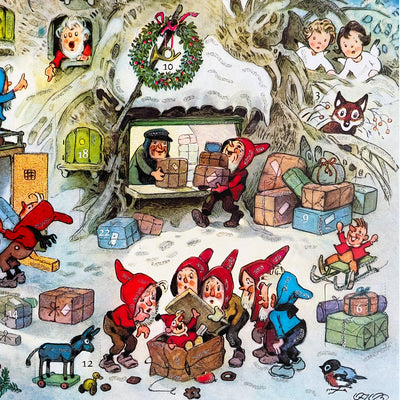 Gnome Post Office Paper Advent Calendar