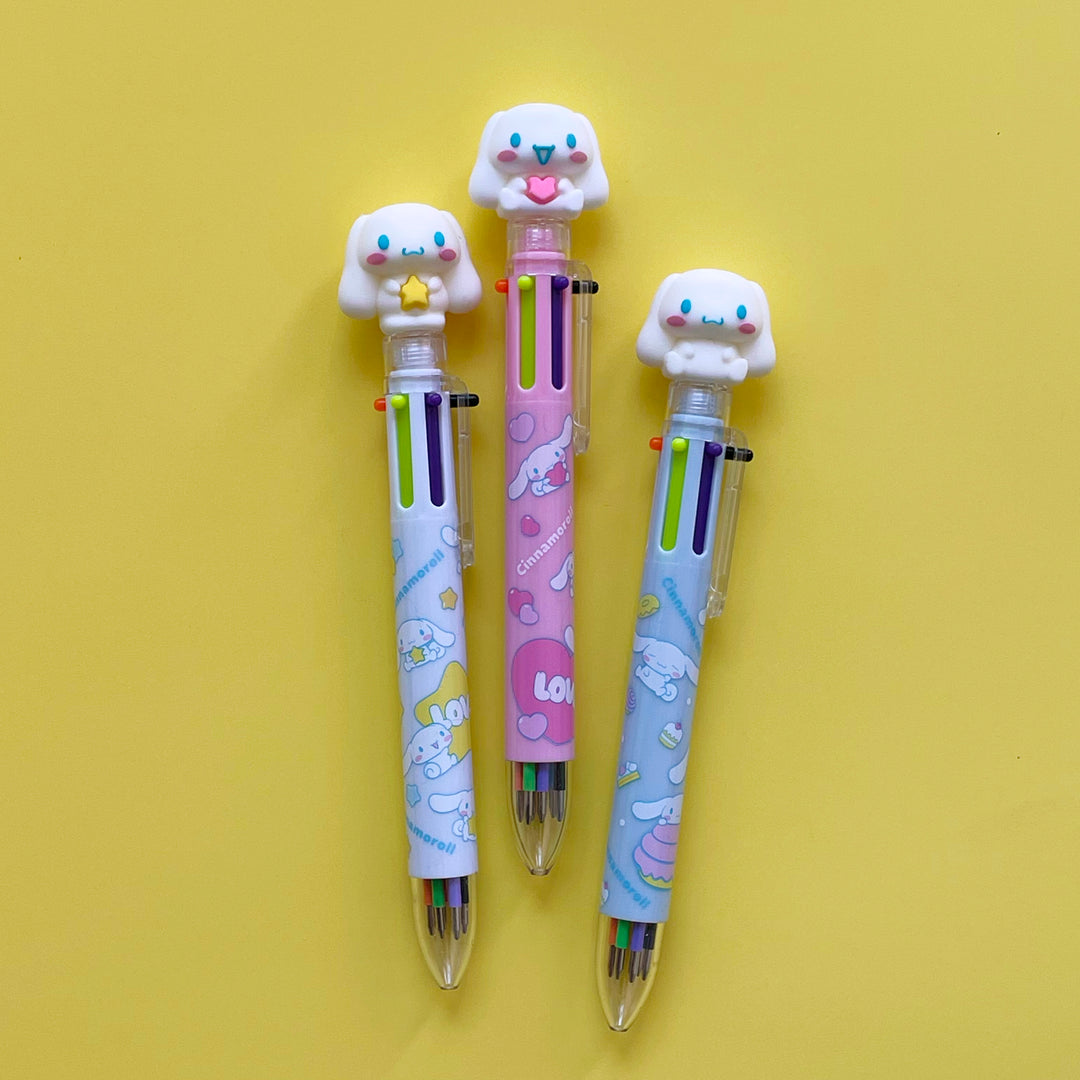 6-Color Sanrio Character Pen