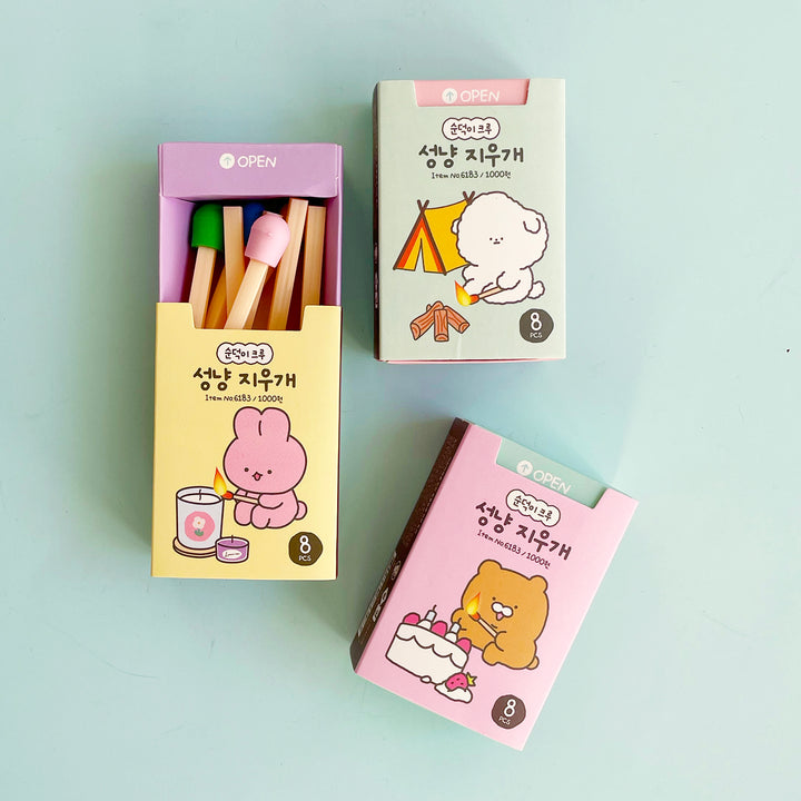 Matchstick Erasers