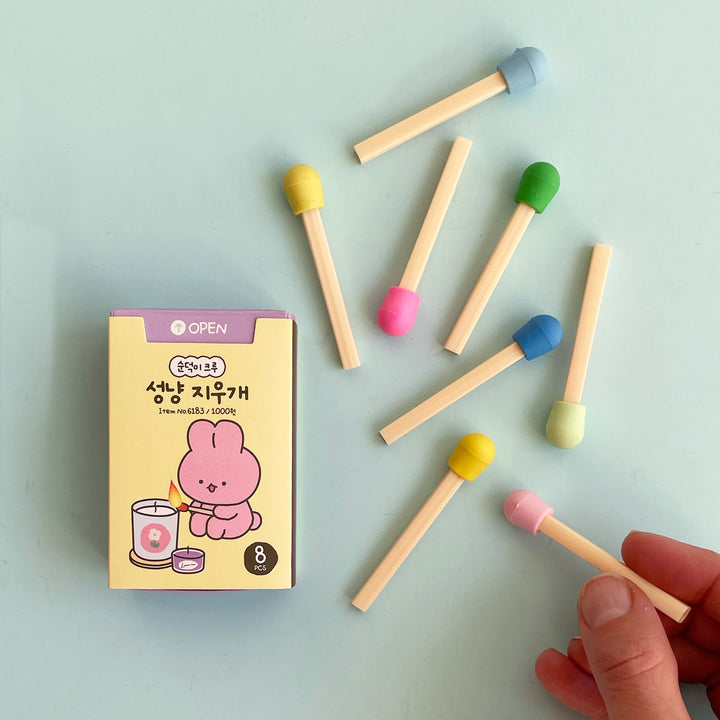 Matchstick Erasers