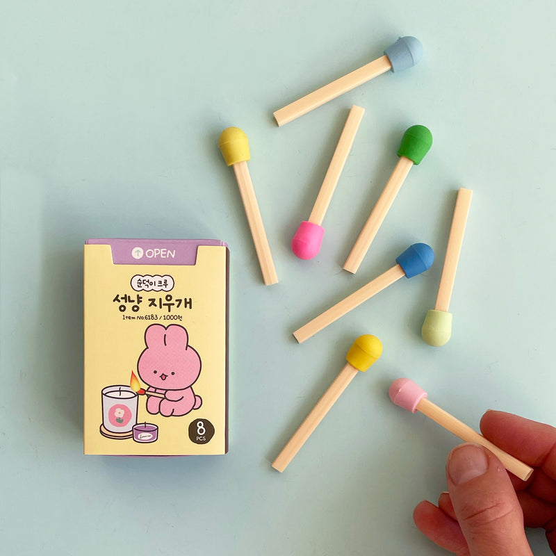 Matchstick Erasers