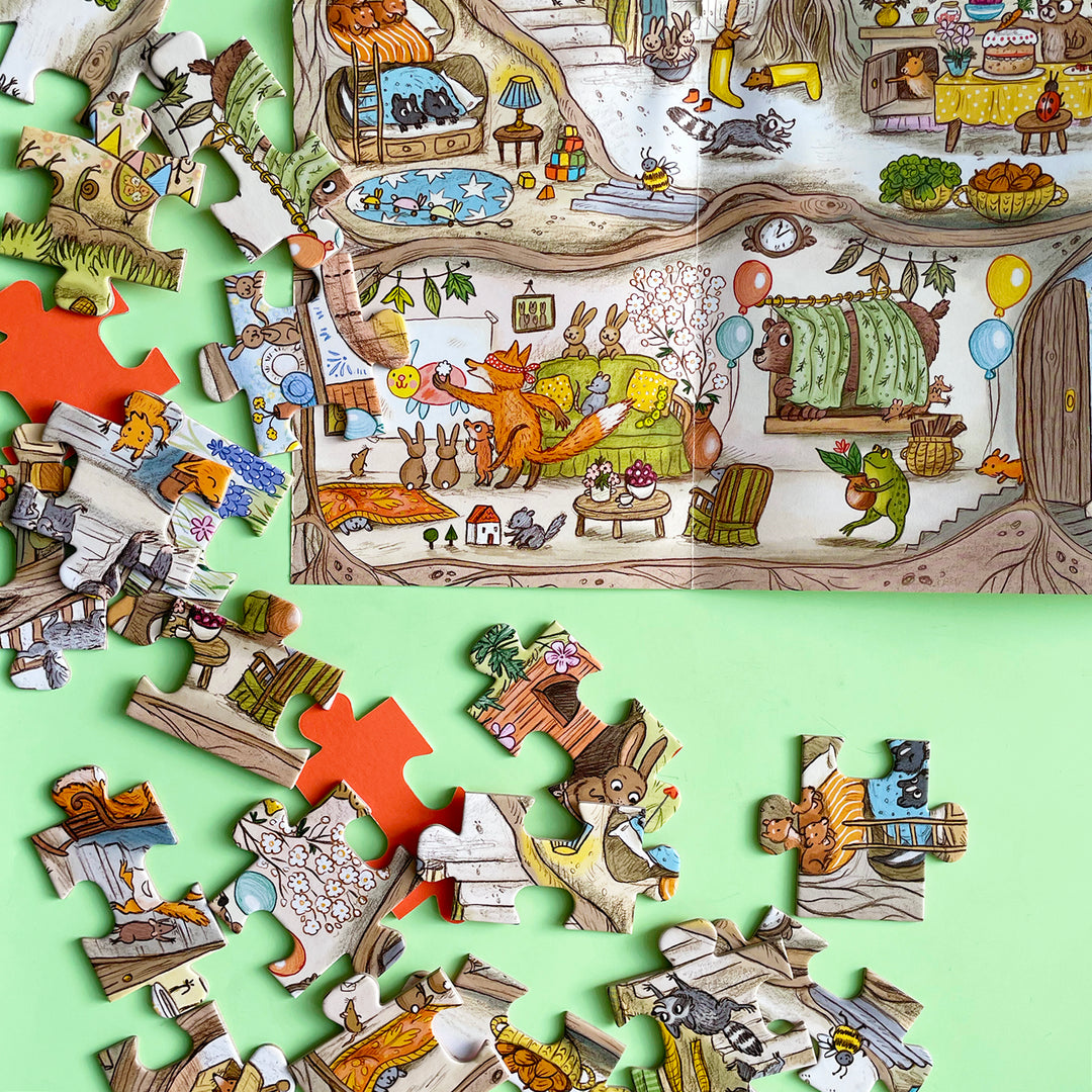 Bunny's Birthday: A Brown Bear Wood 100 Piece Puzzle