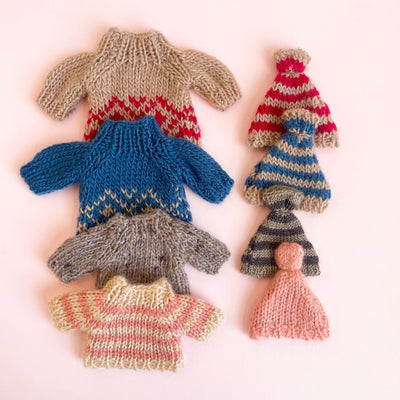 Knitted Sweater and Hat Set