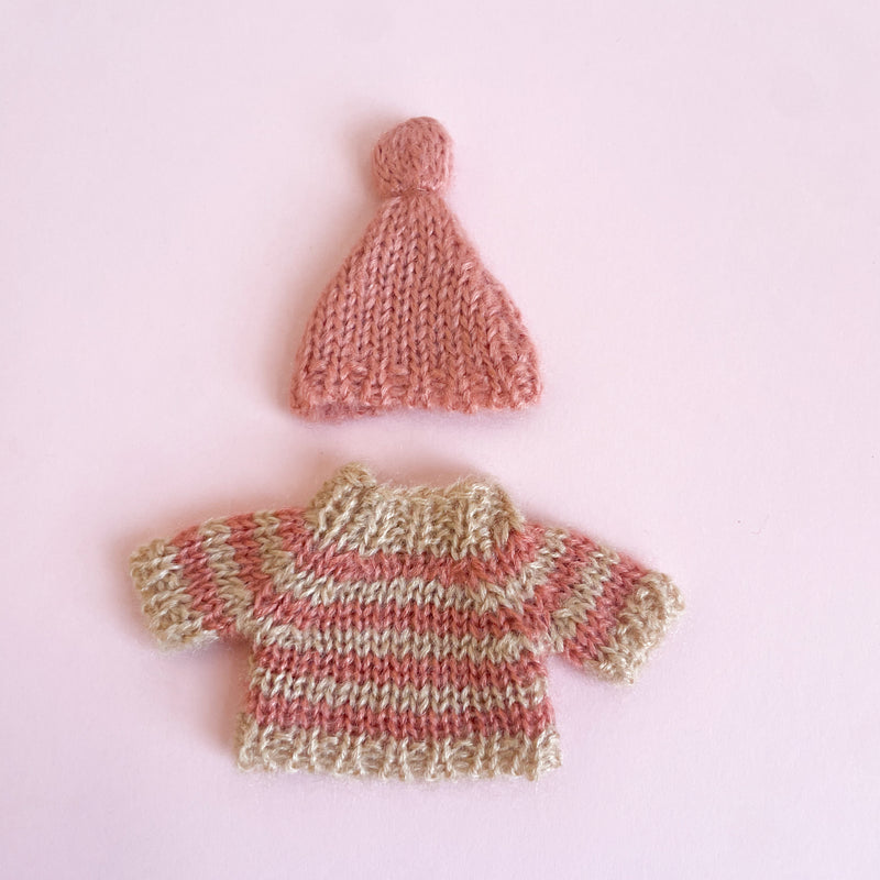 Knitted Sweater and Hat Set