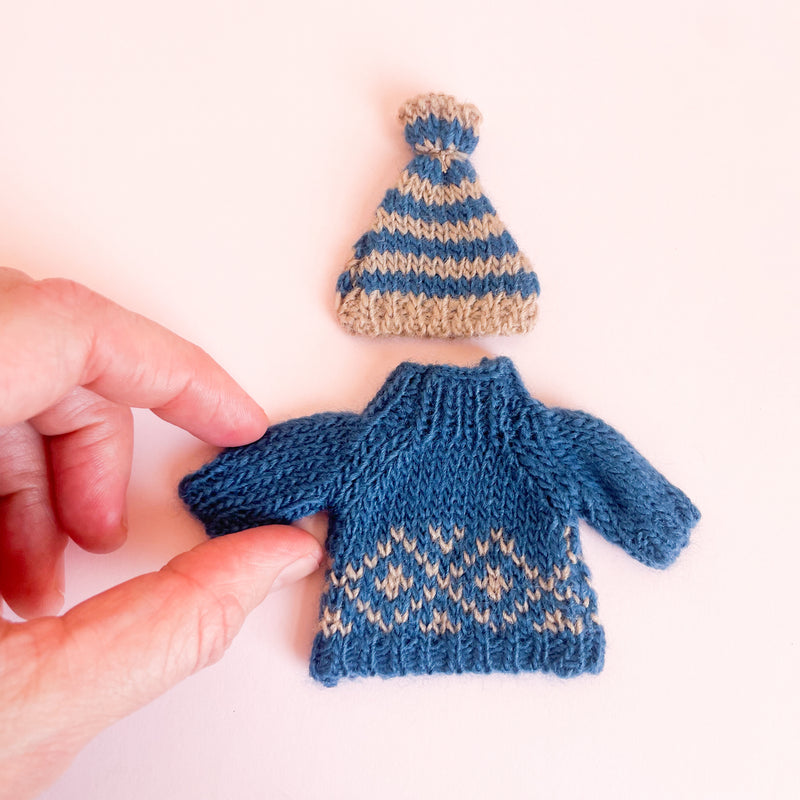 Knitted Sweater and Hat Set