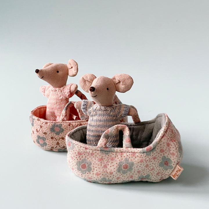 Baby Mouse in a Carry Cot