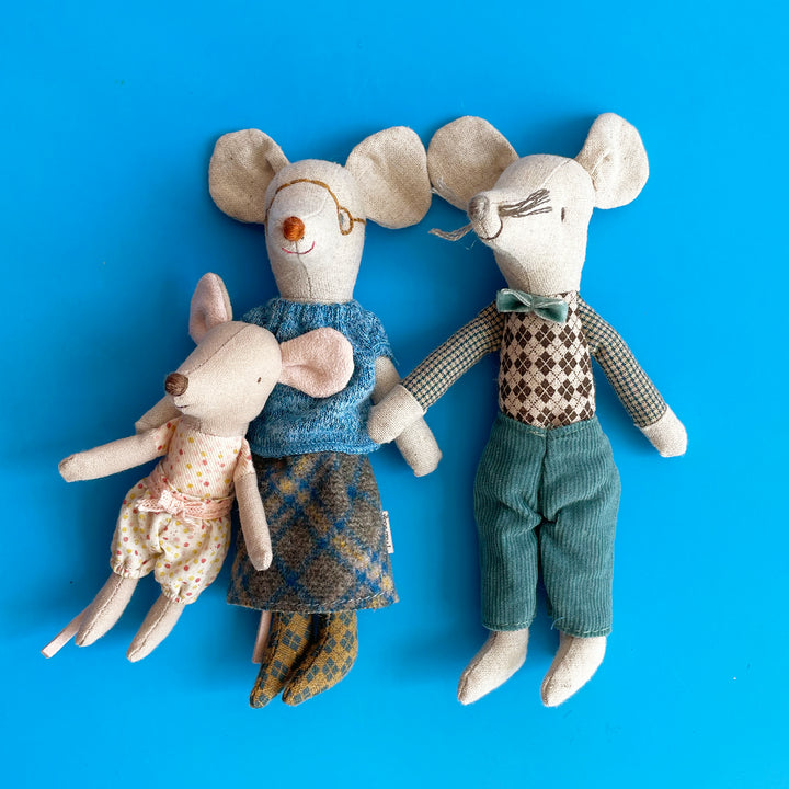 Grandma + Grandpa Mice in a Matchbox