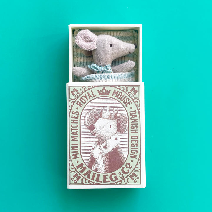 Sleepy Wakey Mouse in a Matchbox