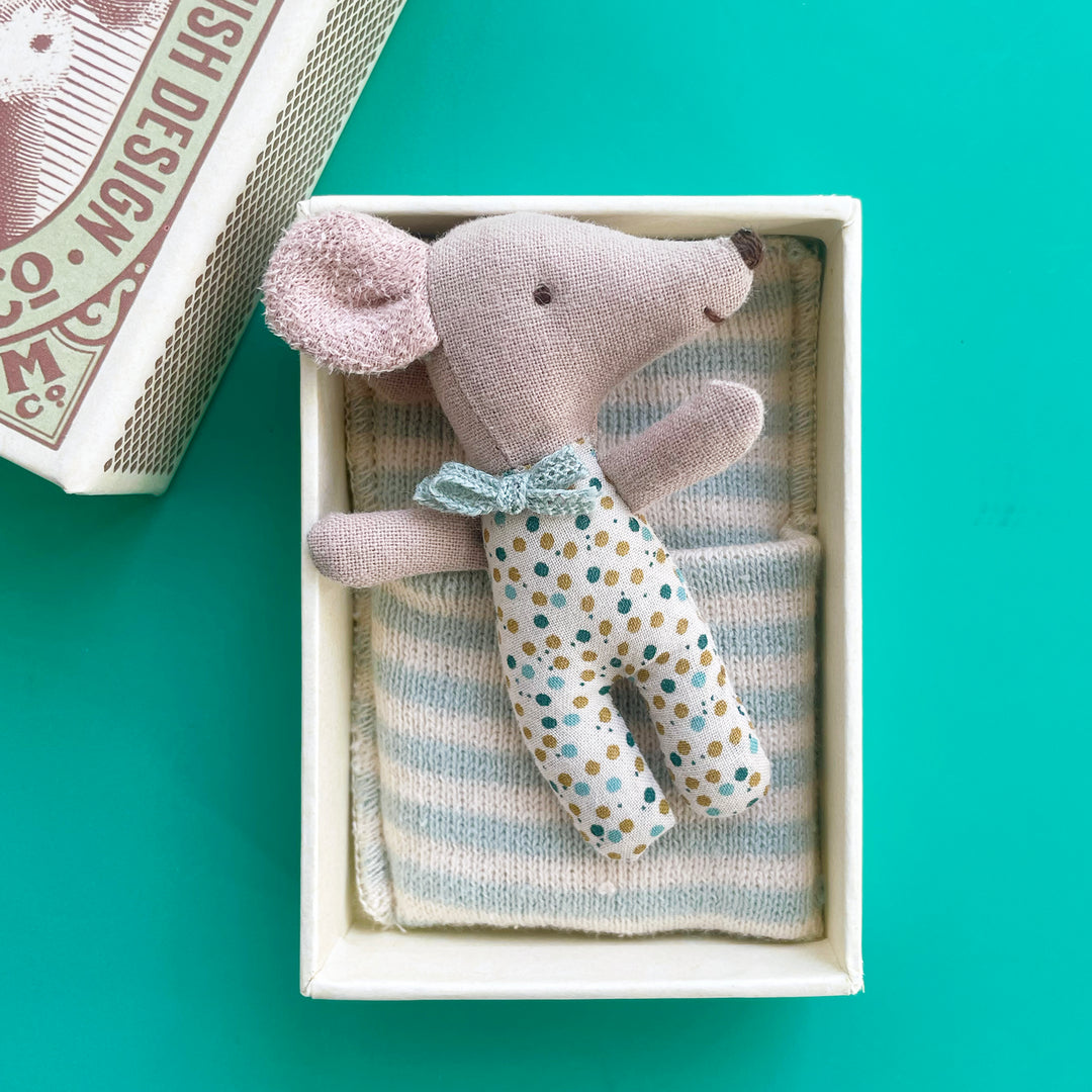 Sleepy Wakey Mouse in a Matchbox