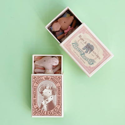 Sleepy Wakey Mouse in a Matchbox