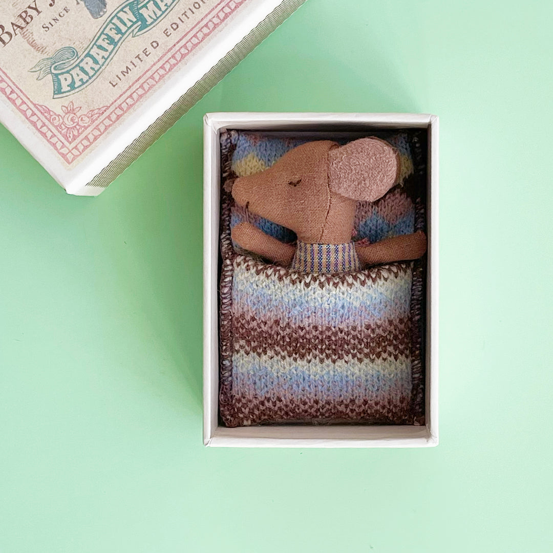 Sleepy Wakey Mouse in a Matchbox