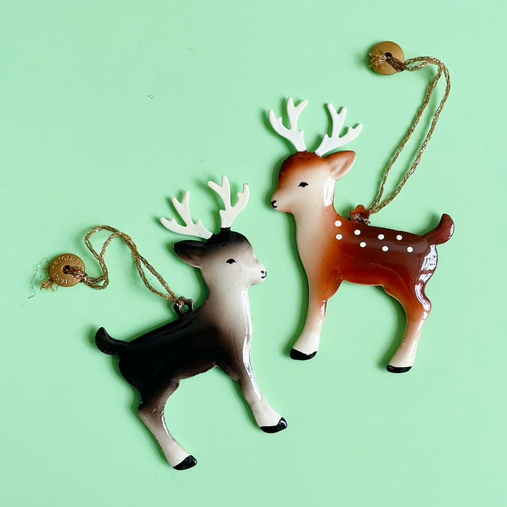 Metal Reindeer Ornaments