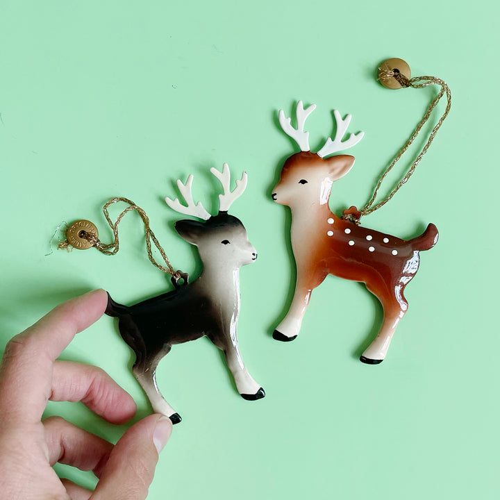 Metal Reindeer Ornaments