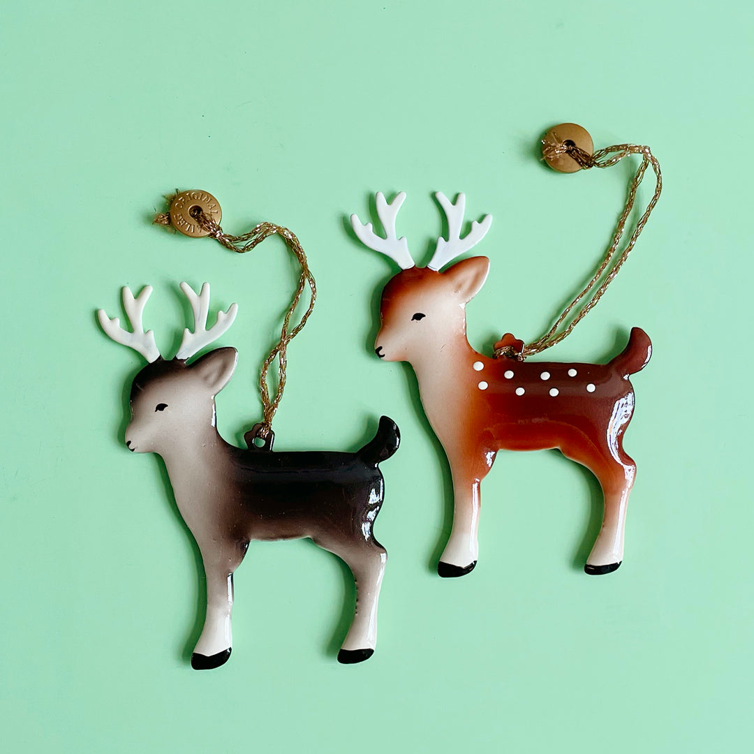Metal Reindeer Ornaments