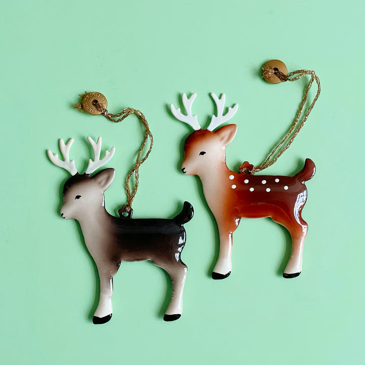 Metal Reindeer Ornaments
