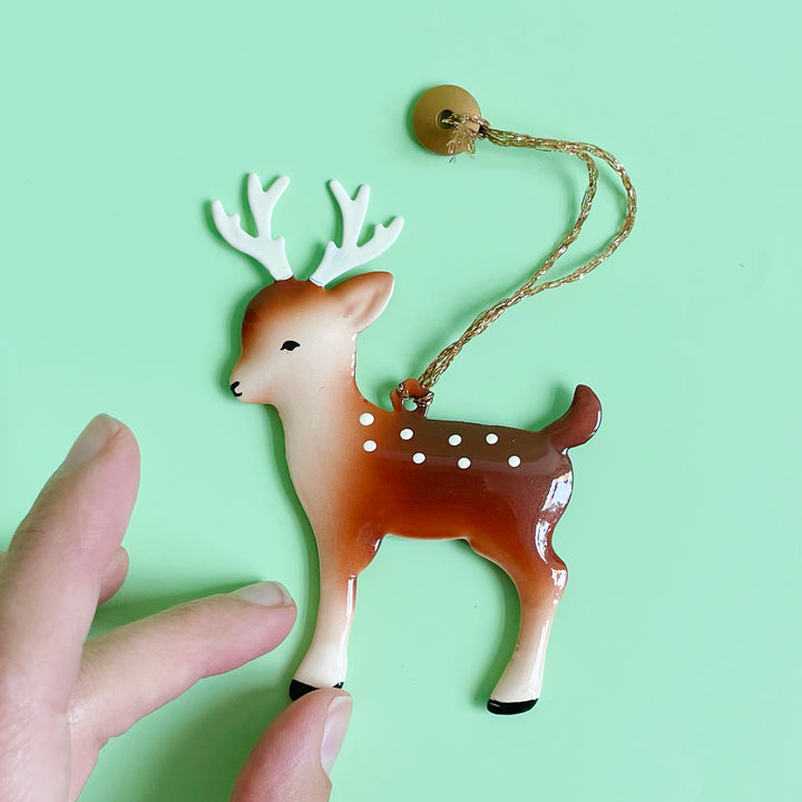 Metal Reindeer Ornaments