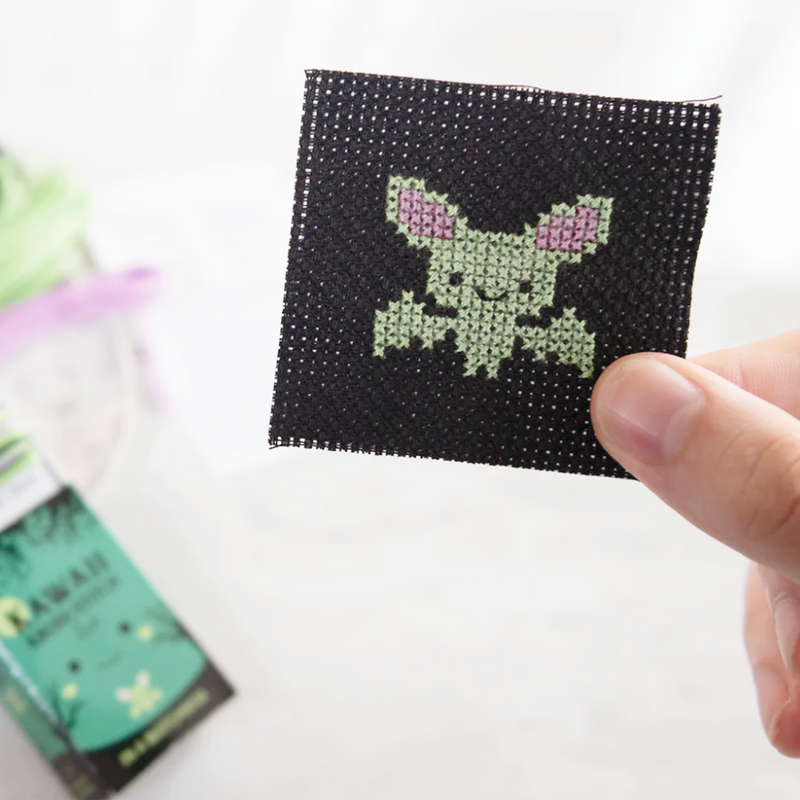 Bat Mini Cross Stitch Kit
