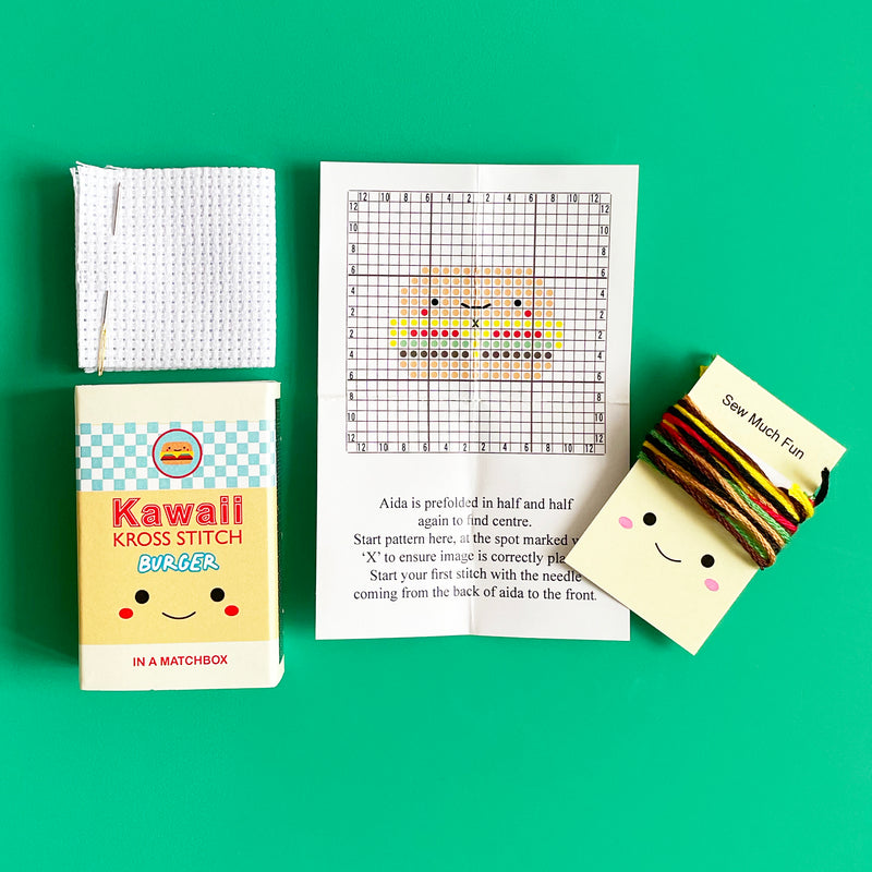 Fast Food Mini Cross Stitch Kit