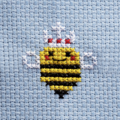 Queen Bee Mini Cross Stitch Kit