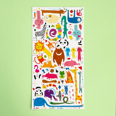 Colorful Animal Stickers