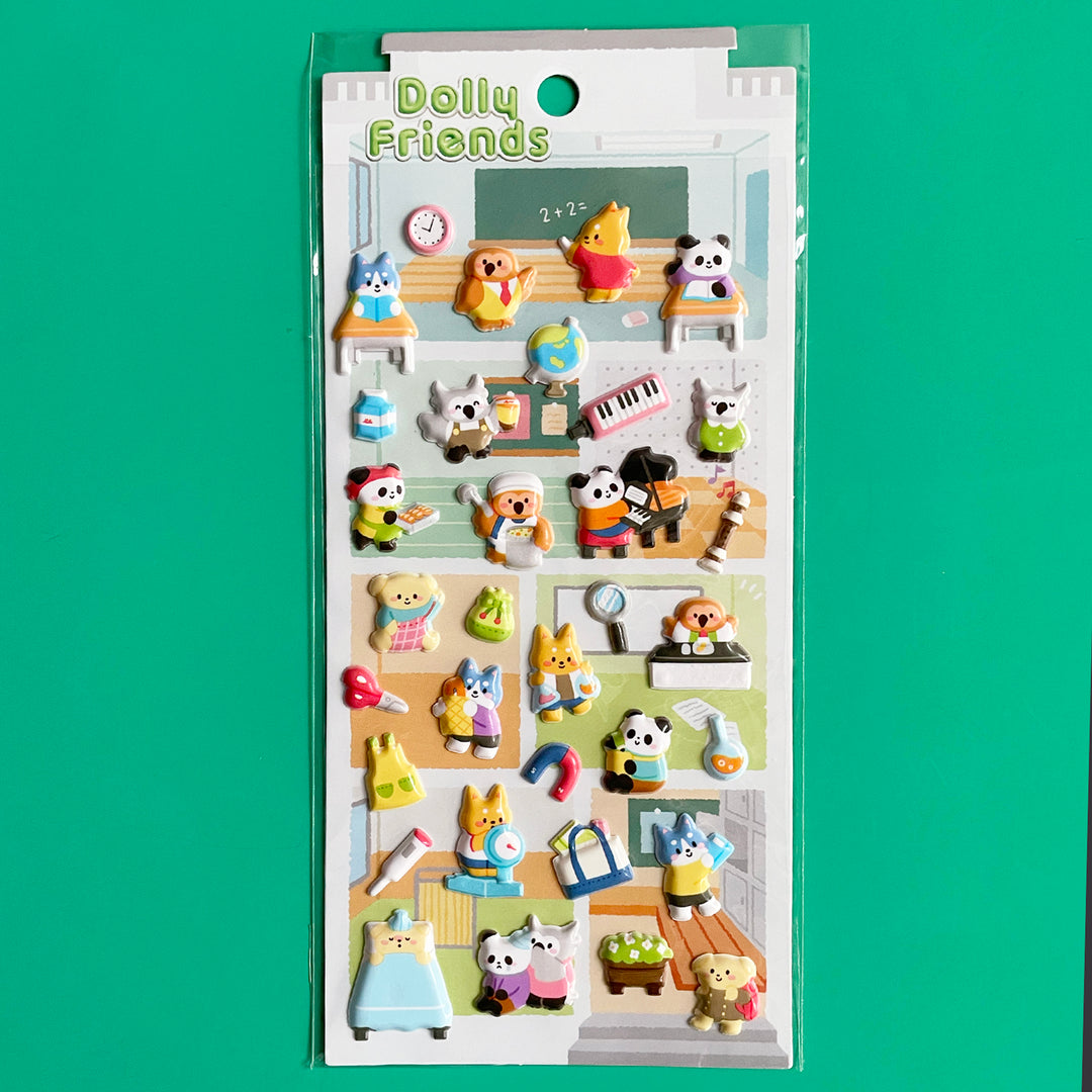 Dolly Friends Puffy Stickers