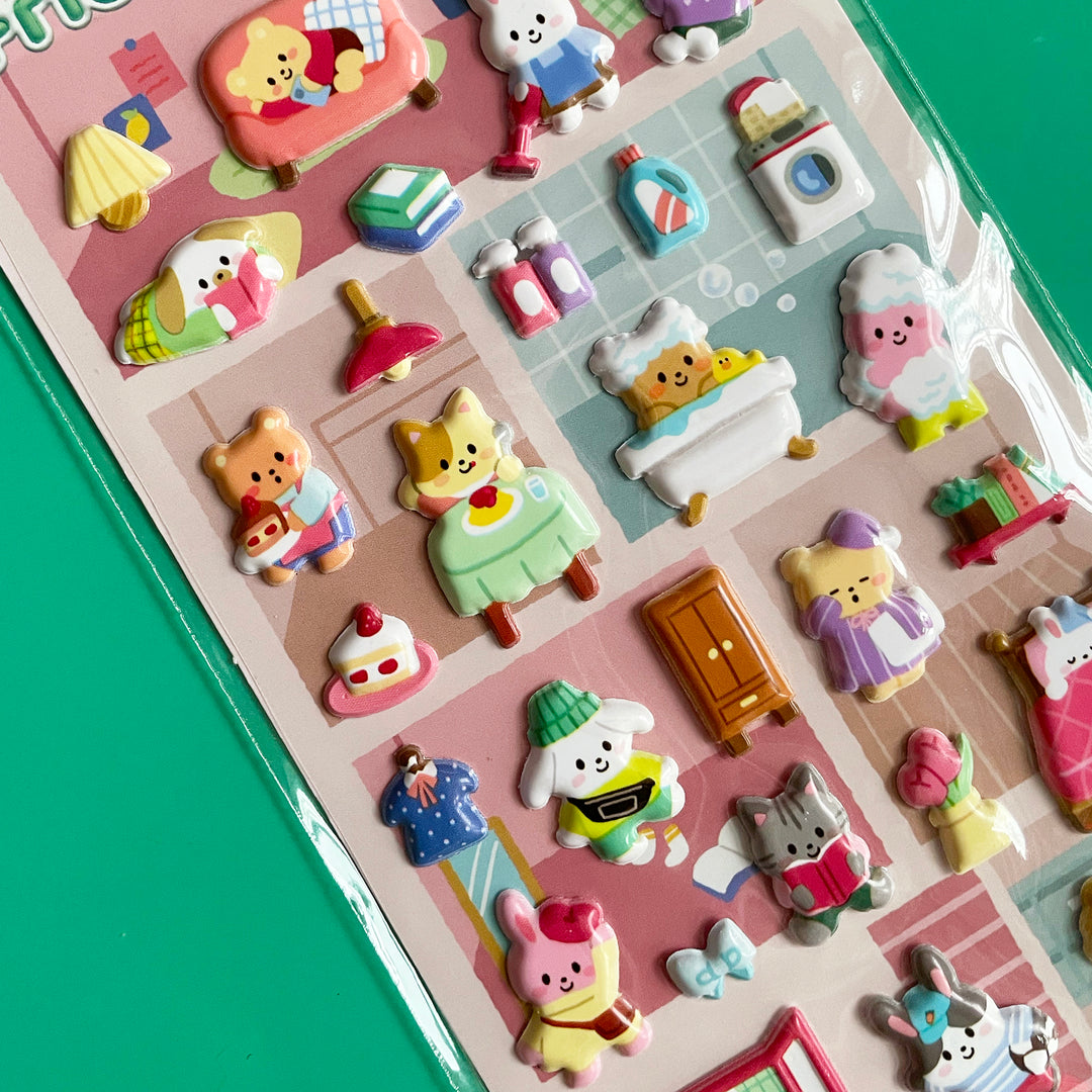 Dolly Friends Puffy Stickers