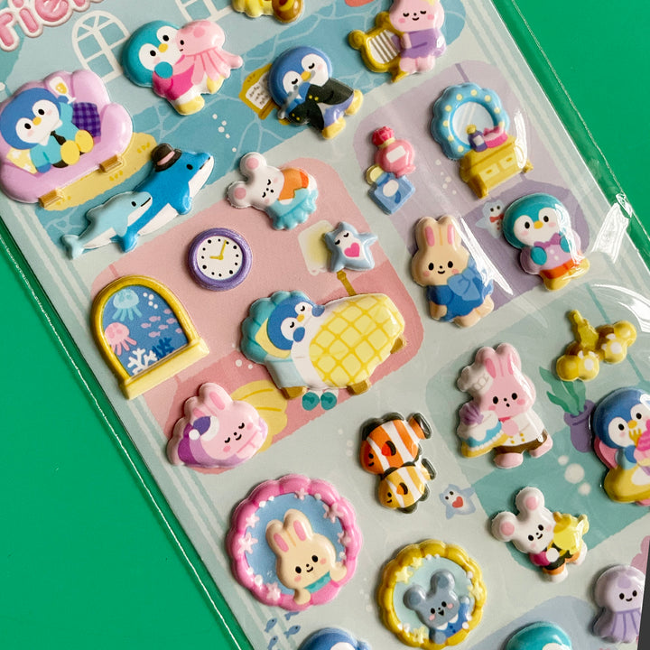 Dolly Friends Puffy Stickers