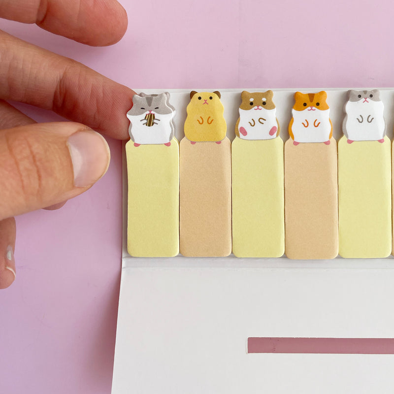 Set of Hamster Sticky Tab Notes