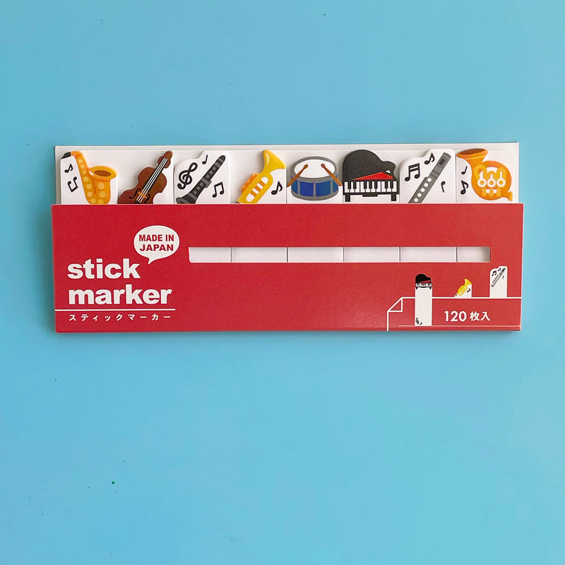 Set of Musical Sticky Tab Notes