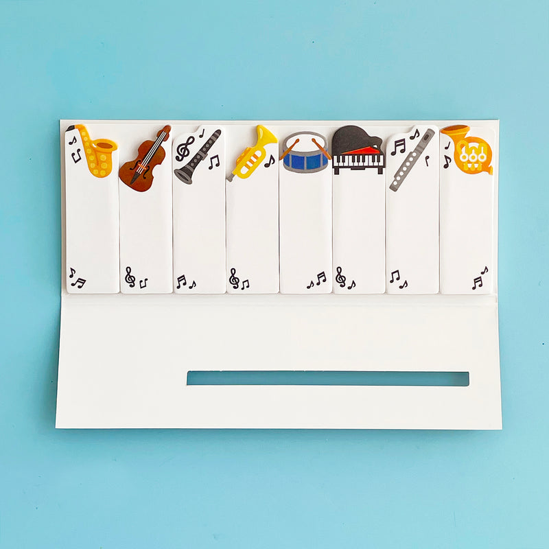 Set of Musical Sticky Tab Notes